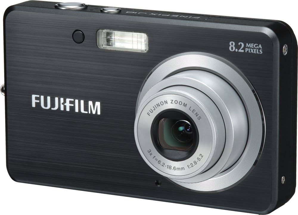 Fujifilm FinePix J10 Digital Camera - Black (8.0MP, 3x Optical