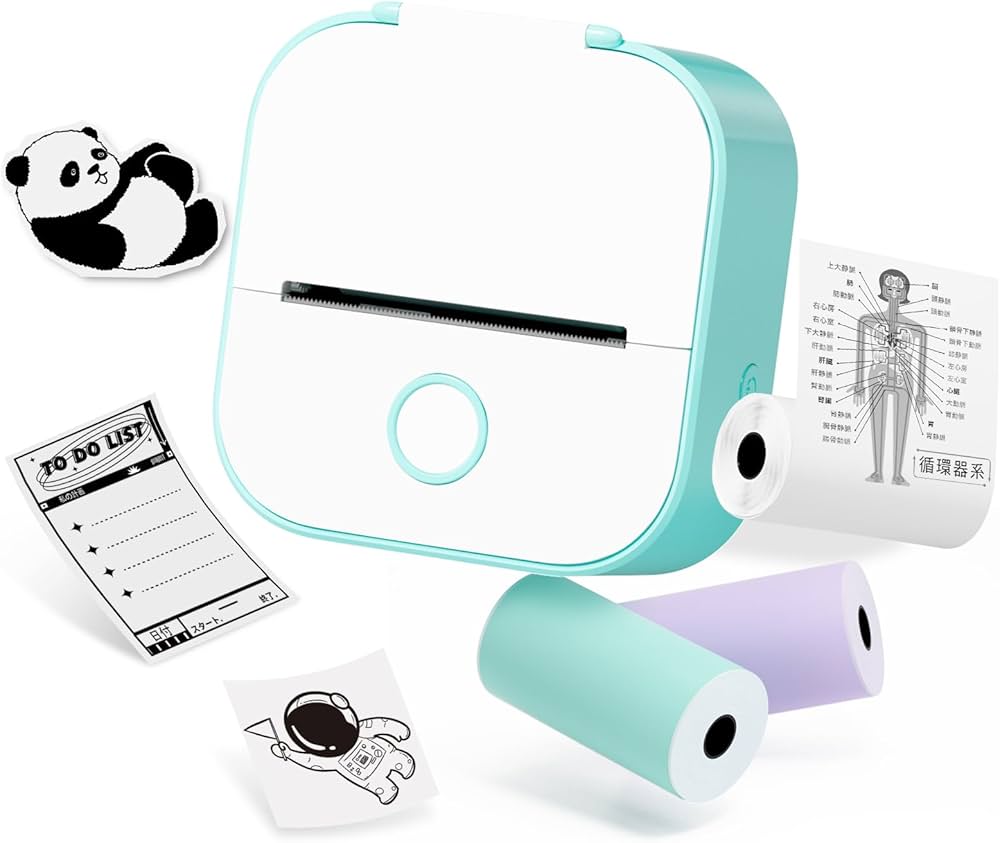 Amazon.co.jp: Memoqueen T02 ミニプリンター スマホ対応 ポケット