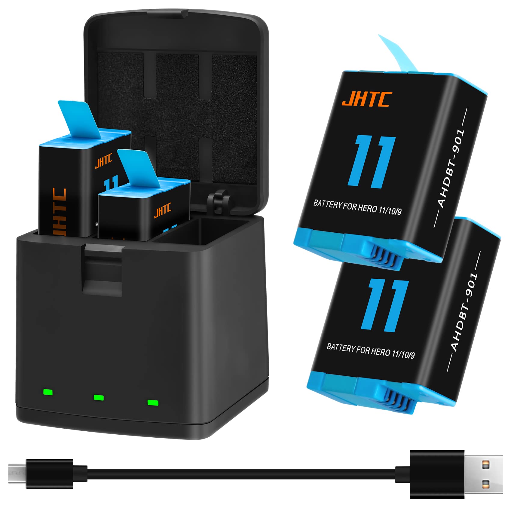 Amazon | JHTC GoPro Hero 11 バッテリー Hero 10/Hero 9 バッテリー
