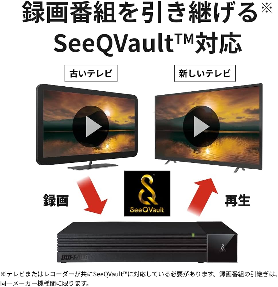 Amazon | バッファロー TV用外付けハードディスク 8TB SeeQVault