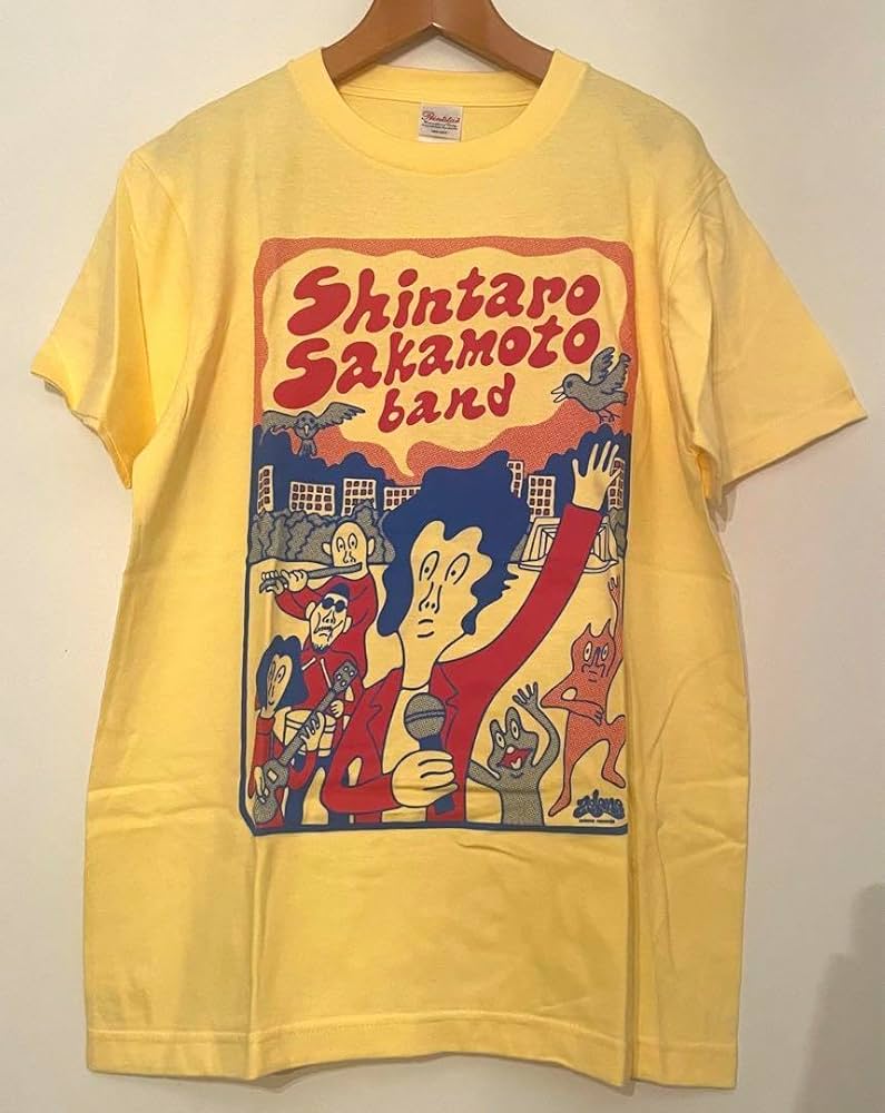 Amazon.co.jp: 坂本慎太郎 Tシャツ 日比谷野音 Sサイズ 黄色 イエロー