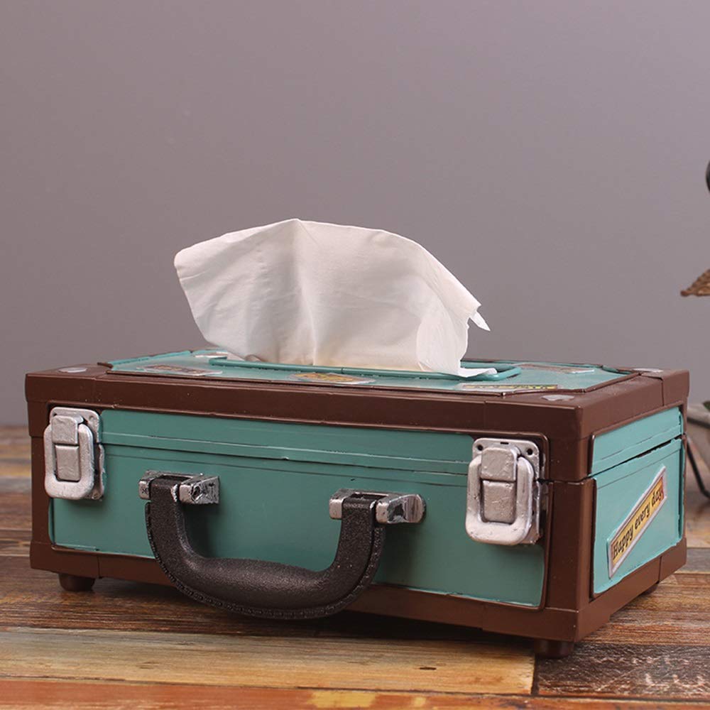 豪華50s リボン型アメリカアンティーク金属製ティッシュケースUSA