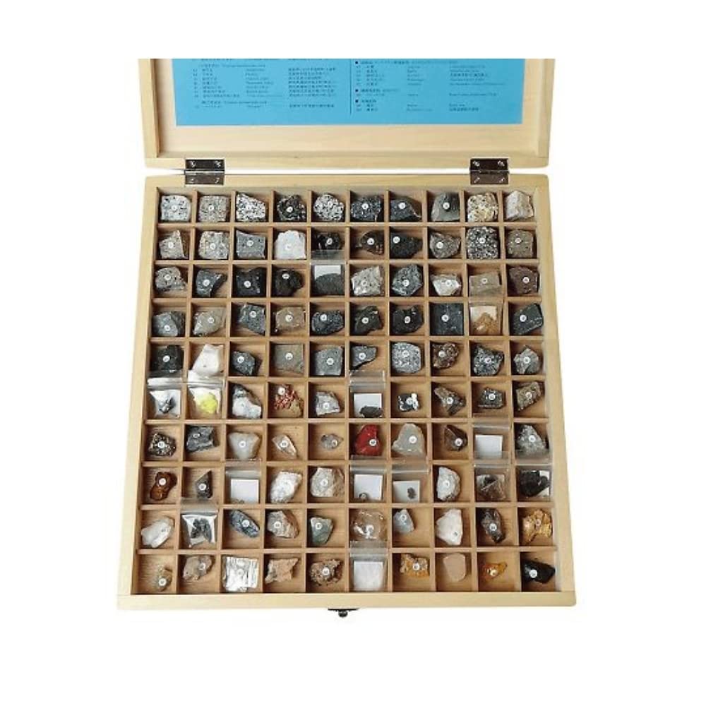 Amazon.co.jp: 岩石標本(岩石・鉱物標本100種) /3-657-10 : おもちゃ