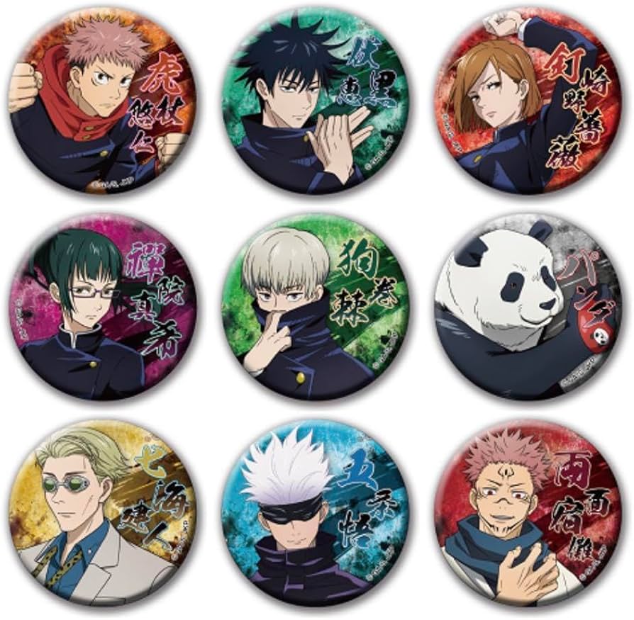 Amazon.co.jp: 呪術廻戦 和紙缶バッジ 立ち絵 yte 五条悟 虎杖悠仁