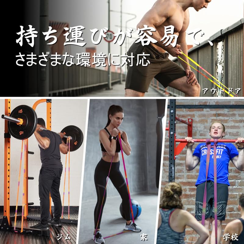 Amazon.co.jp: LECARDIOトレーニングチューブ 迷彩です筋トレチューブ