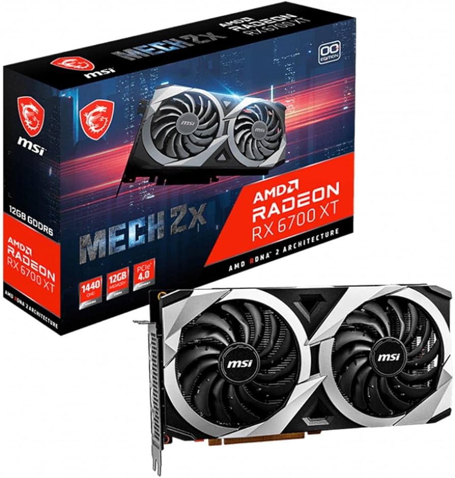 MSI Gaming Radeon RX 6700 XT 192-bit 12GB GDDR6 DP/HDMI Dual Torx