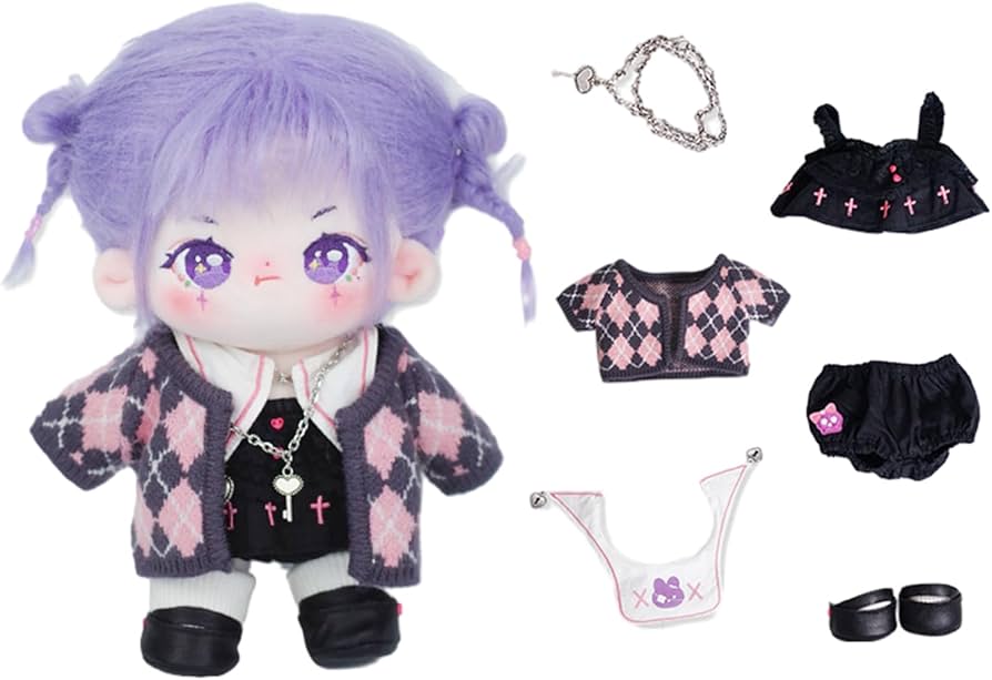 Amazon.co.jp: BACALYSO | minidoll ぬいぐるみ 20cm 人形 綿人形 裸の