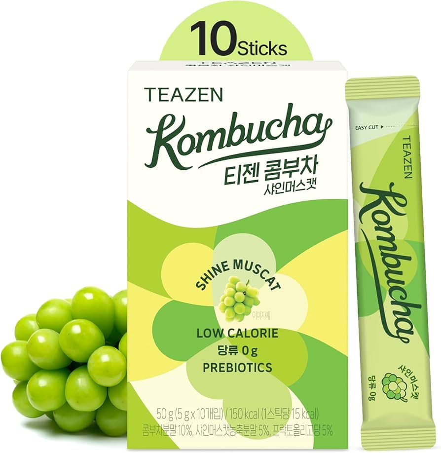 Amazon.com: TEAZEN Shine Muscat Kombucha Powder, Electrolyte