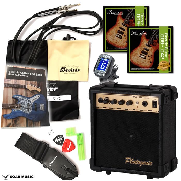 Amazon | Bacchus バッカス BST-1-RSM/M エレキギターセット (DLPB