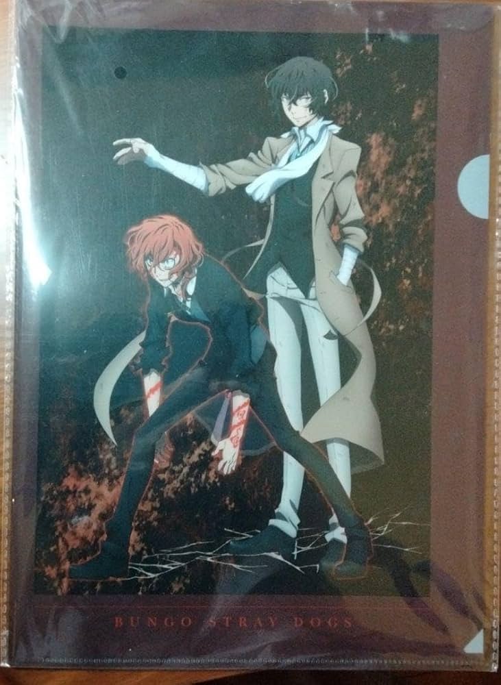 文スト カラー原画複製 双黒 文豪ストレイドッグス モノクロ複製原画C