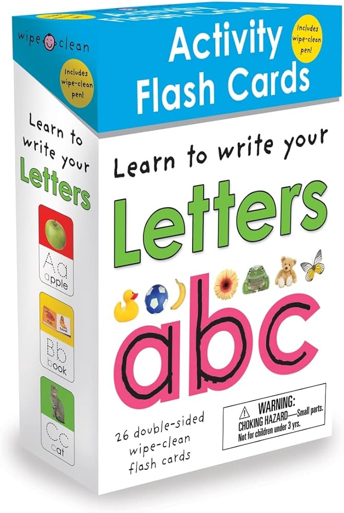 Amazon.com: Wipe Clean Flash Cards ABC (Wipe Clean Activity Flash