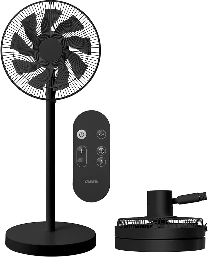 Amazon | [山善] 扇風機 リビング コンパクト収納 DCモーター 静音