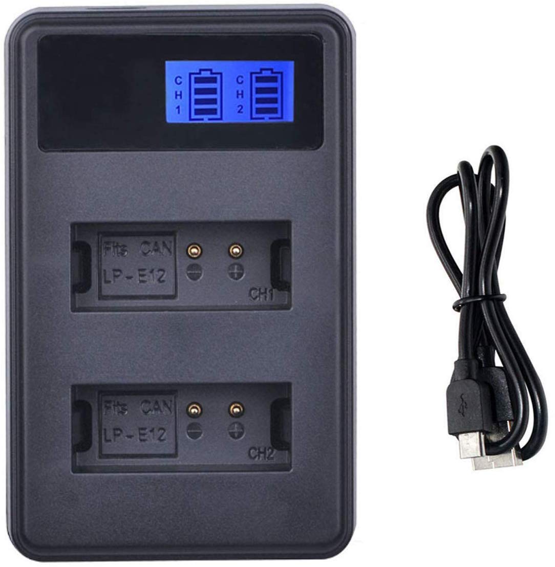 Amazon.com : LCD USB Dual Battery Charger for Canon PowerShot SX70
