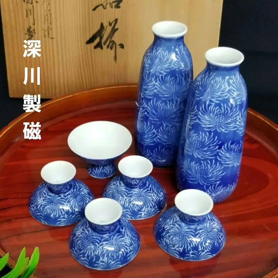 Amazon.co.jp: 深川製磁 有田焼 酒器セット 1合徳利 お猪口 : おもちゃ