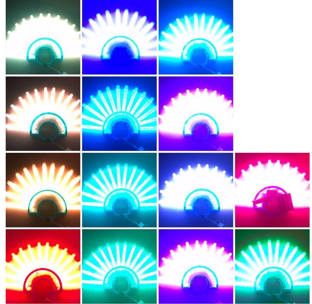 Amazon.co.jp: ごく少 改造ペンライト 虹孔雀 フルカラー 孔雀 14連 改