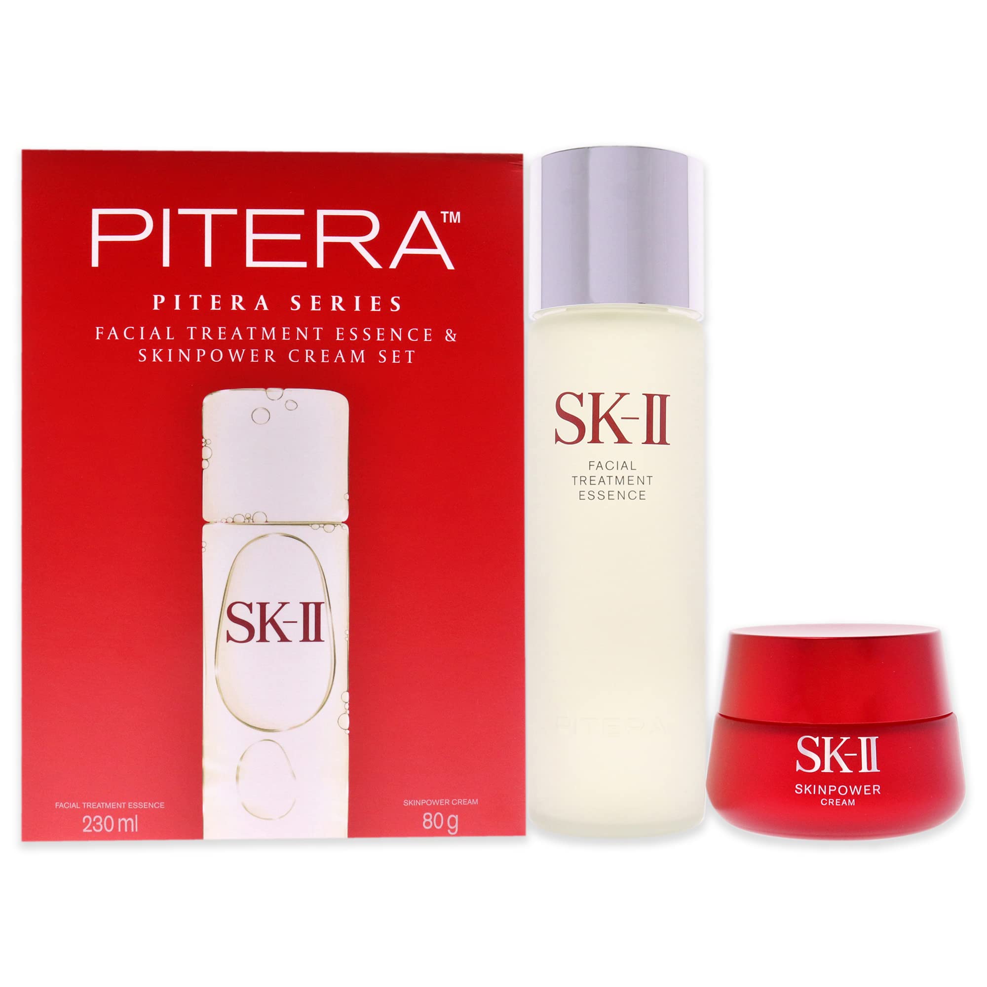 SK-II Facial Treatment Essence And Skinpower Cream Set for Unisex