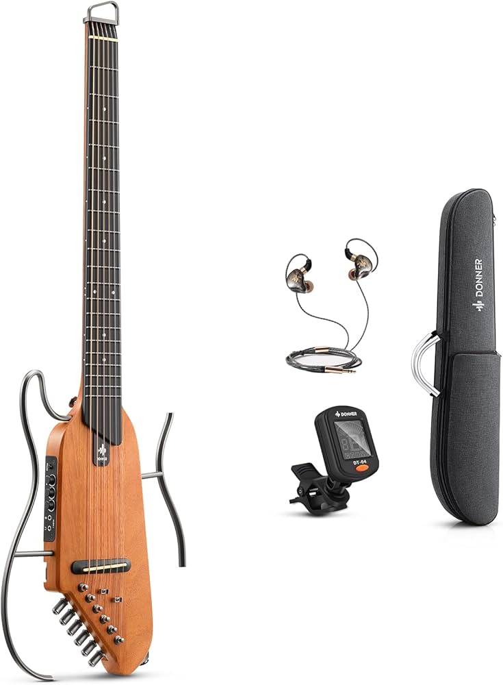 Amazon.com: Donner HUSH I Guitar For Travel - Portable Ultra-Light