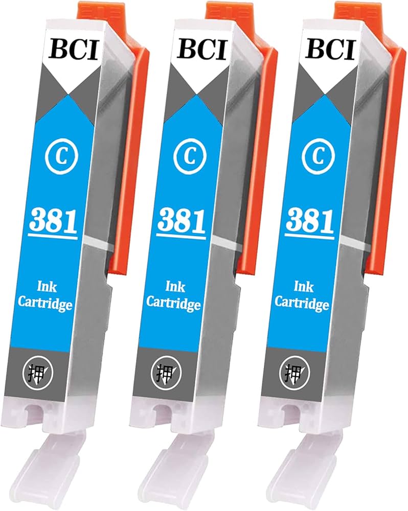 Amazon.co.jp: キヤノン canon用 BCI-381XL C インクカートリッジ 3本