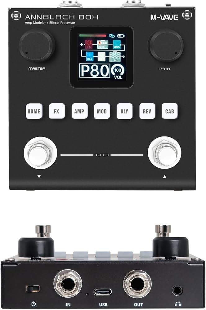 Amazon.com: M-VAVE ANN Black Pedal Box Multi Effects Guitar Base