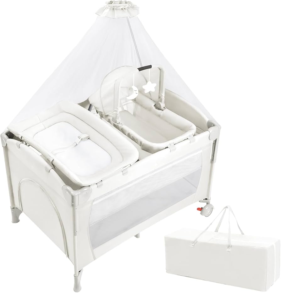 Amazon.co.jp: JGIIPOY ベビーベッド 添い寝 折りたたみ おむつ交換台