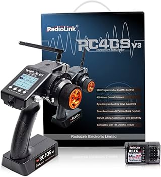 Radiolink RC4GS V3 5 Channels 2.4GHz RC Transmitter and R6FG Gyro