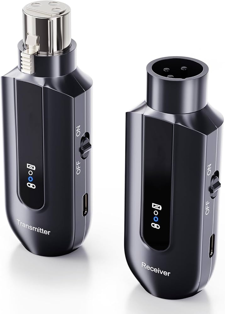 有線が無線にワイヤレスマイクシステムXLRコネクター付き2.4GHz長距離