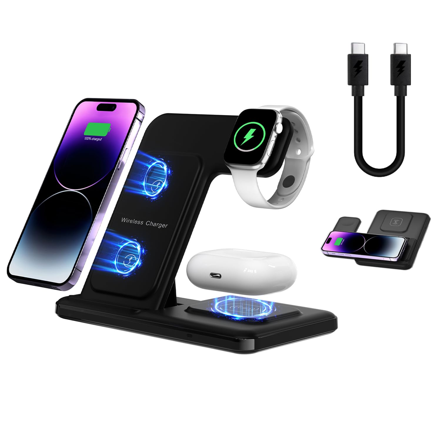 Amazon.co.jp: iphone マグセーフ充電器 ワイヤレス充電器 iphone向け