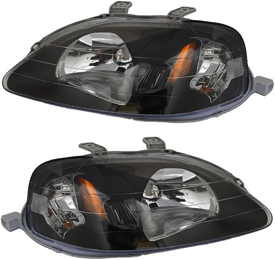 Amazon | EKシビック 後期 US純正タイプ ヘッドライト EK型 EK9/EK4