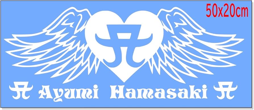 Amazon.co.jp: 【特大】50cm 浜崎あゆみ カッティングステッカー (白