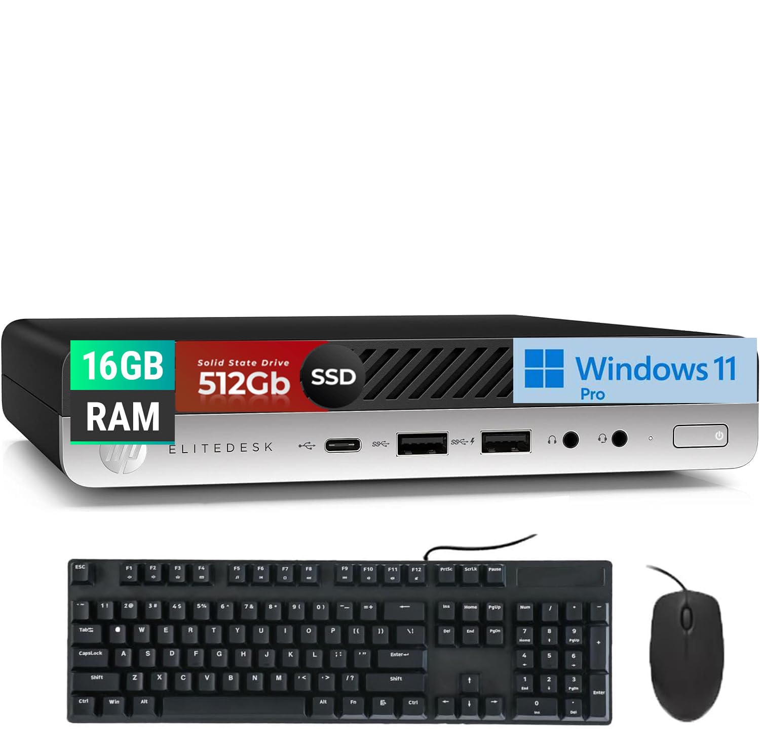 Amazon.com: HP EliteDesk 800 G5 Mini Business Desktop PC, Core i7