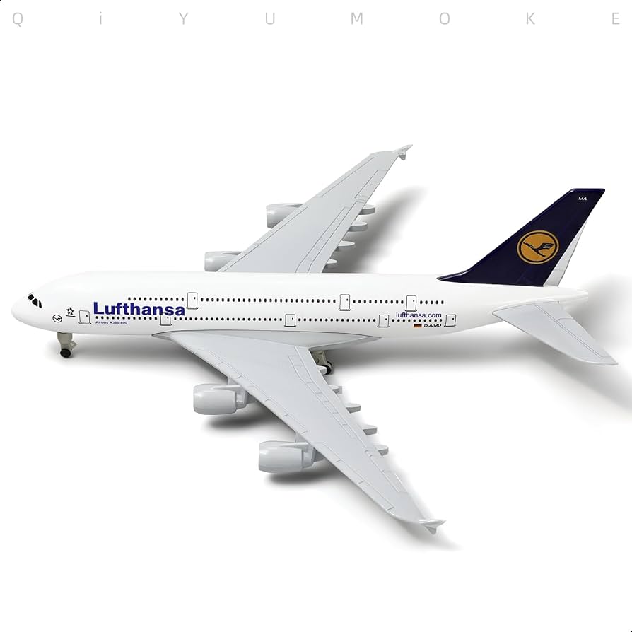 Amazon.co.jp: QIYUMOKE A380 ドイツ 1/300 ダイキャストメタル飛行機