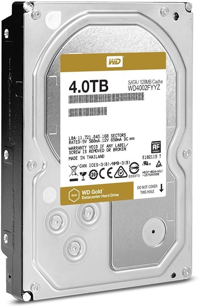 Amazon | WD HDD 内蔵ハードディスク 3.5インチ 4TB WD Gold
