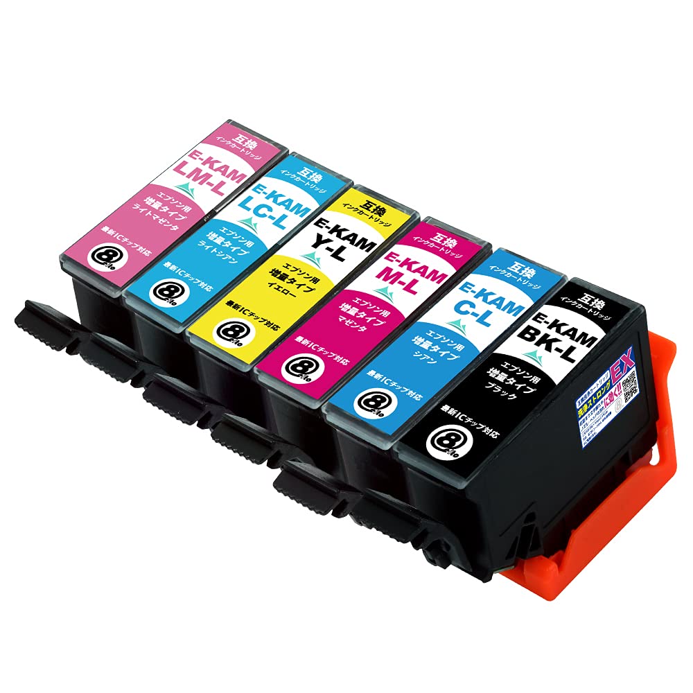 Amazon.co.jp: プリンター 洗浄インク KAM カメ 【6色セット】(対応