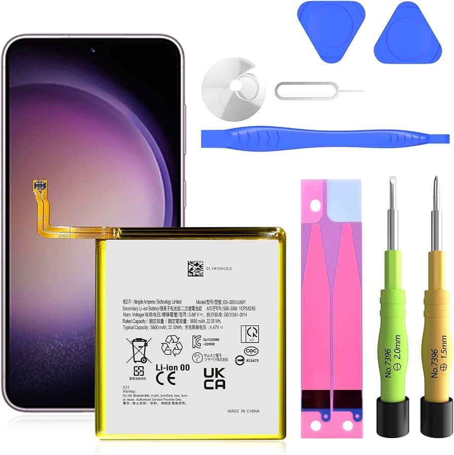 Amazon.com: SHENMZ 5800mAh Battery for Samsung Galaxy S23 5G (SM