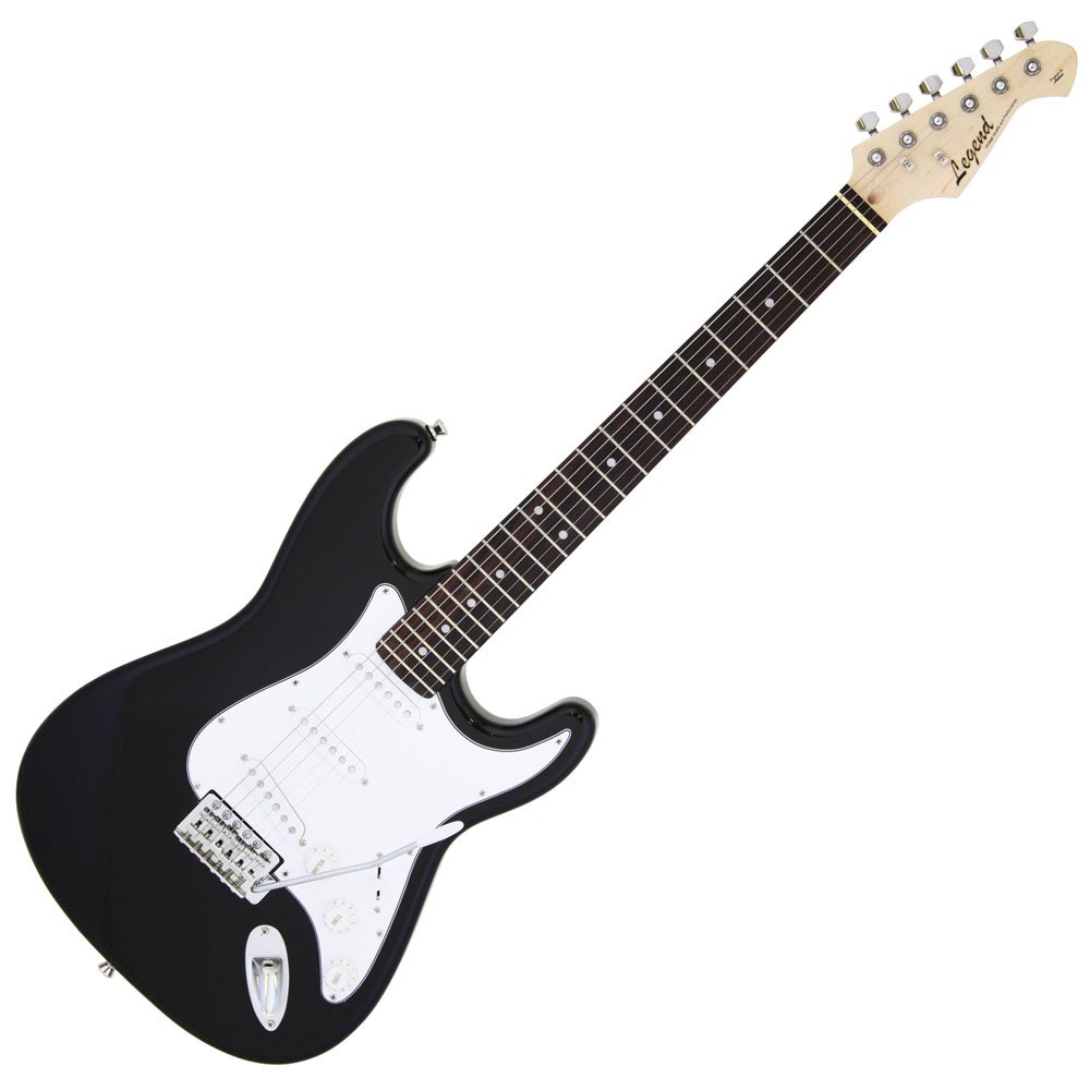 Amazon.co.jp: Legend Electric Guitar LST-Z BK Black Strato Type