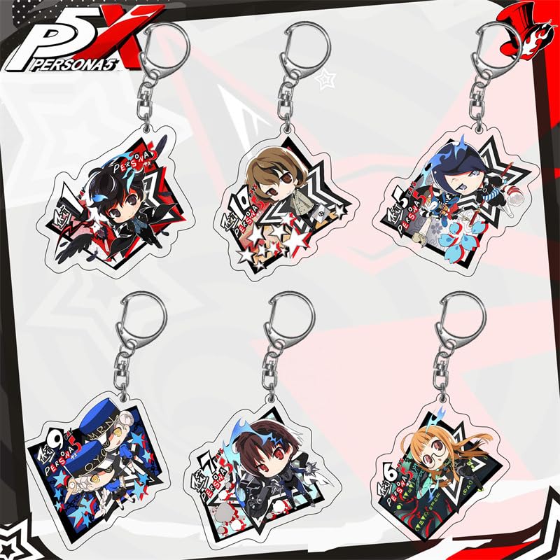 Amazon.co.jp: ペルソナ5 キーホルダー P5X 雨宮蓮 坂本竜司 高巻杏