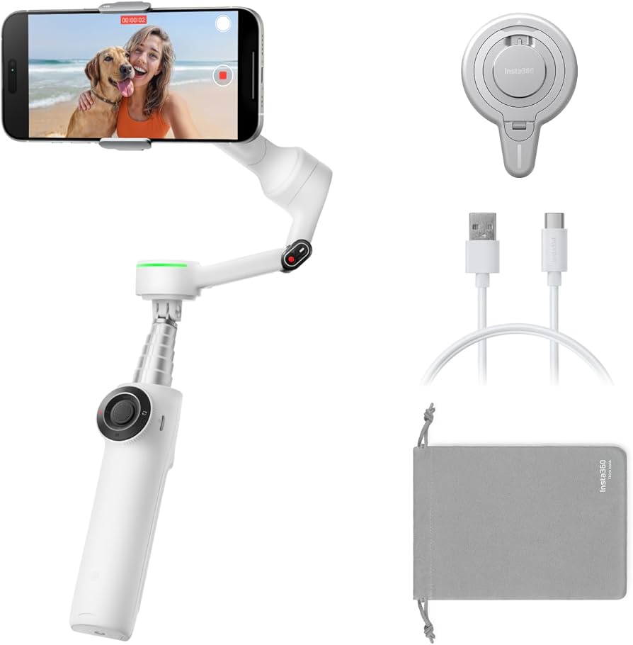 Amazon.com: Insta360 Flow 2 Pro Magnetic Mount Bundle - Foldable