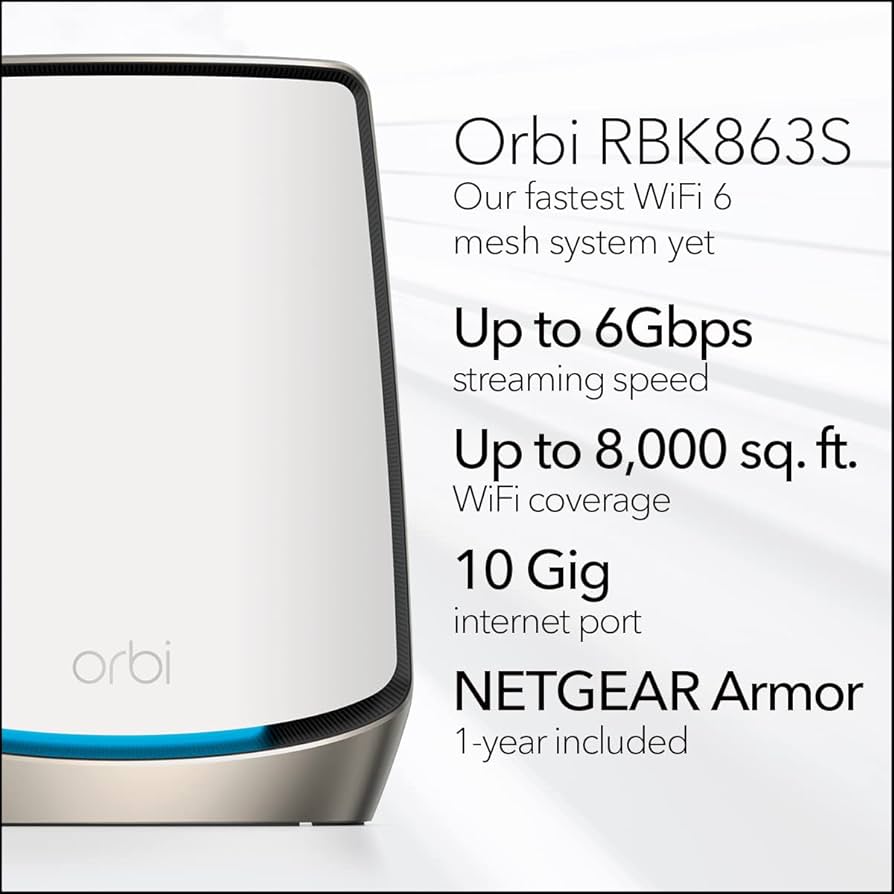 Amazon.com: NETGEAR Orbi Tri-Band WiFi 6 Mesh Network System