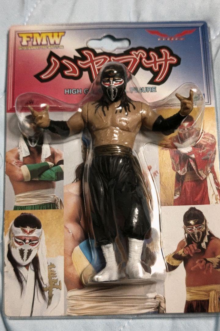 Amazon.co.jp: プロレス FMW ハヤブサ フィギュア ブラック pe : ホビー