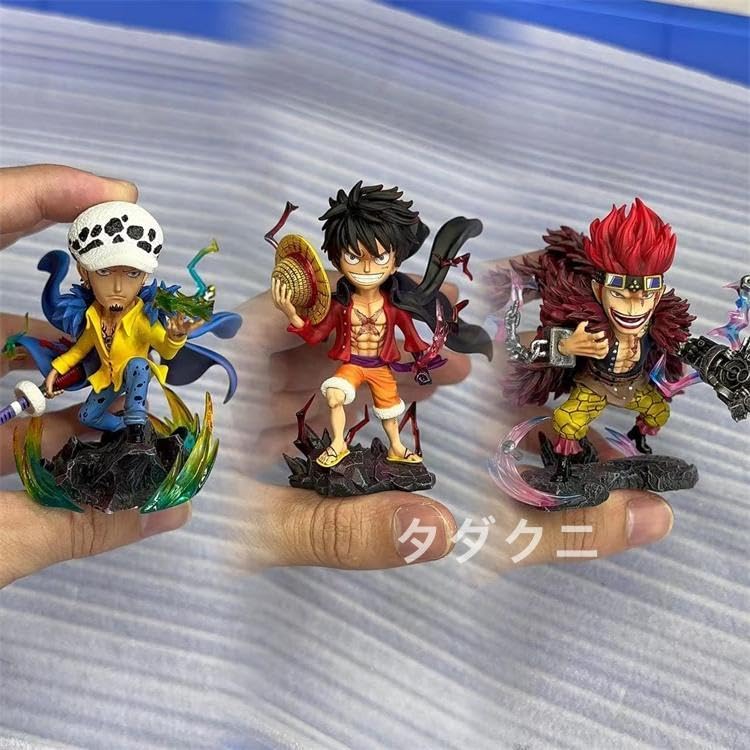 Amazon.co.jp: ワンピース 3船長 ルフィ キッド ロー フィギュア