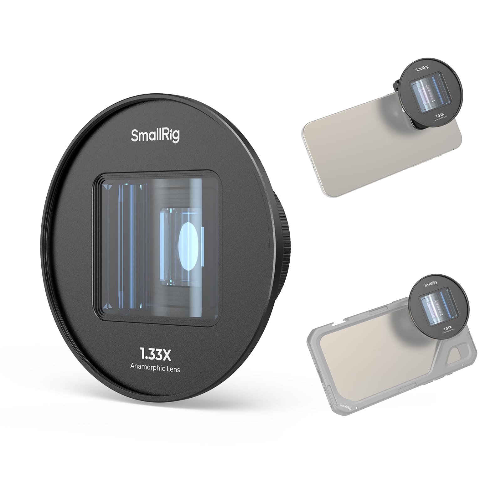 Amazon.co.jp: SmallRig 1.33X アナモルフィックレンズ スマホ用 2.4:1