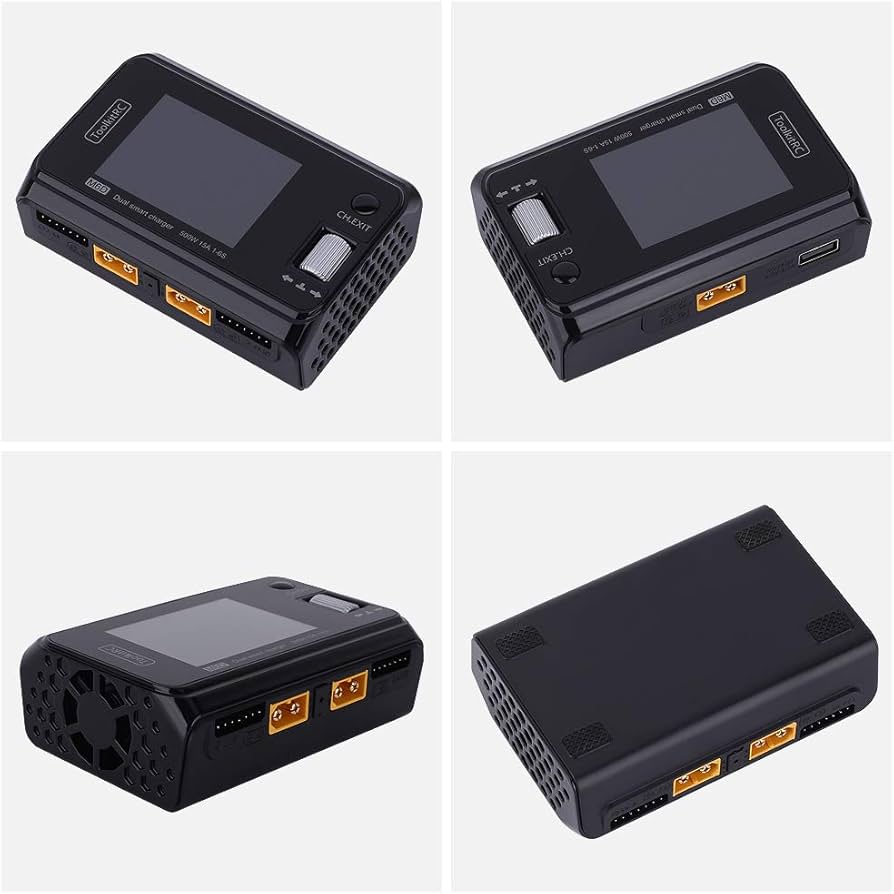 Amazon.com: ToolkitRC M6D 15A x 2 DC Dual-Channel Output 1-6s
