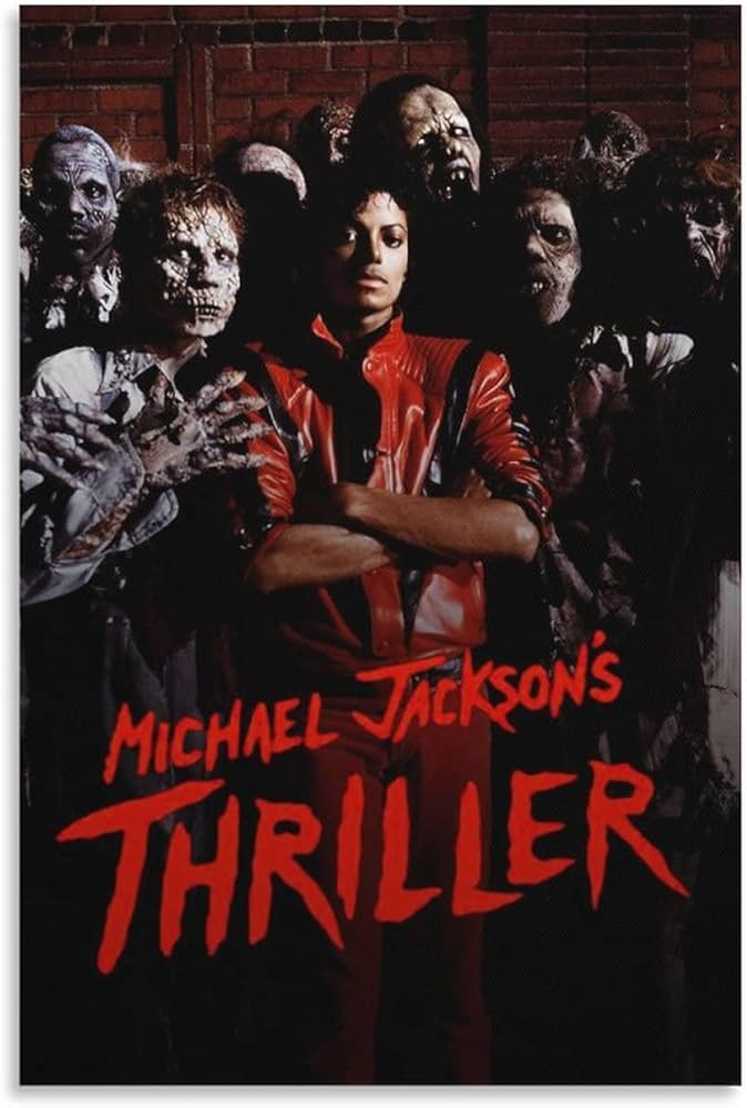 Amazon.co.jp: マイケルジャクソンスリラーポスター キャンバス