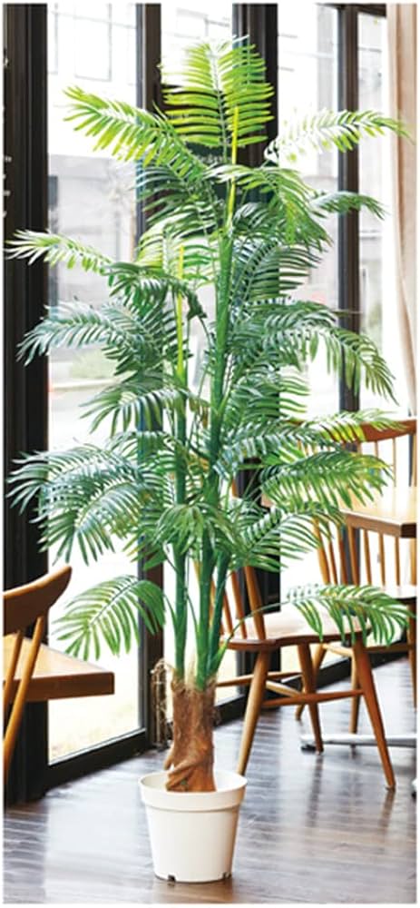 Amazon｜フェイクグリーン アレカヤシ 180cm 1台 【 観葉植物 フェイク