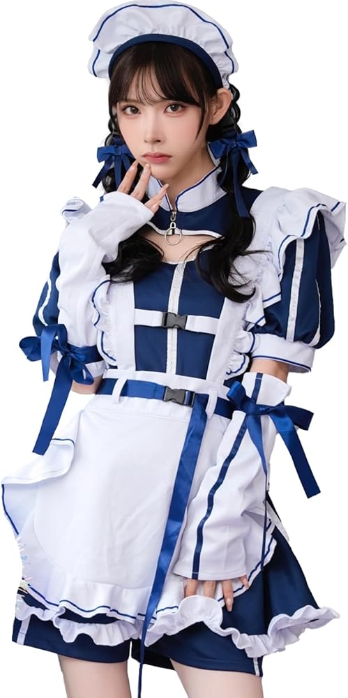 Amazon.co.jp: [Malymoon] メイド ジャージ ウエイトレス コスプレ衣装