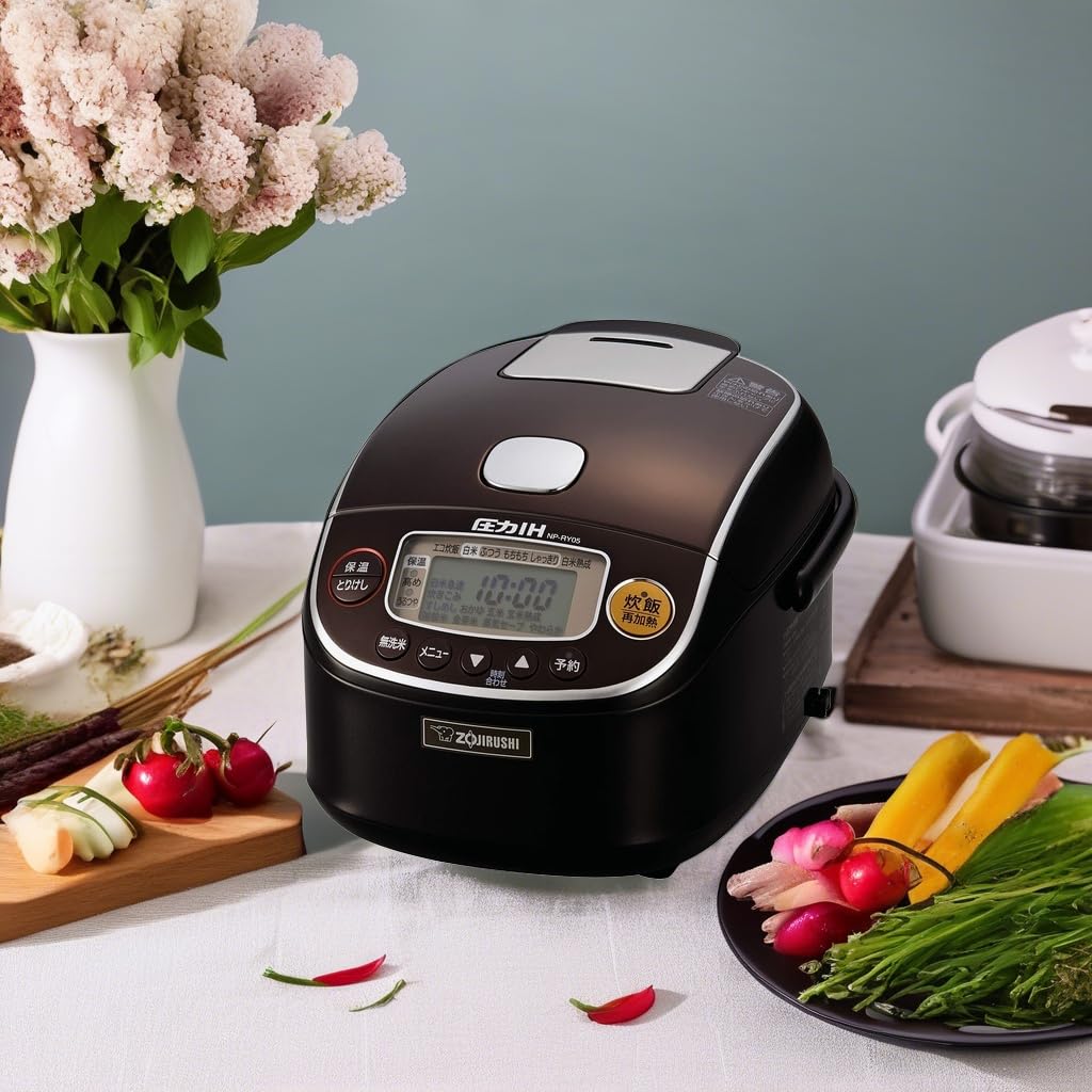 Amazon | 象印マホービン 炊飯器 3合 ダークブラウン NP-RY05-TD