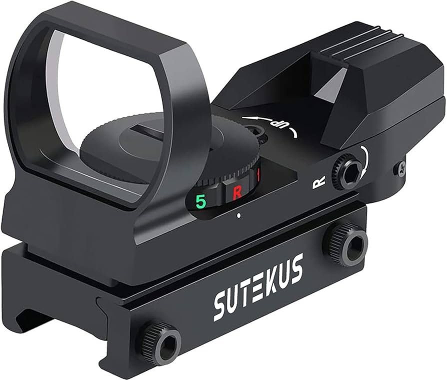 Amazon.co.jp: Sutekus 【1 マルチドット 照準器 ドットサイト 2色 4