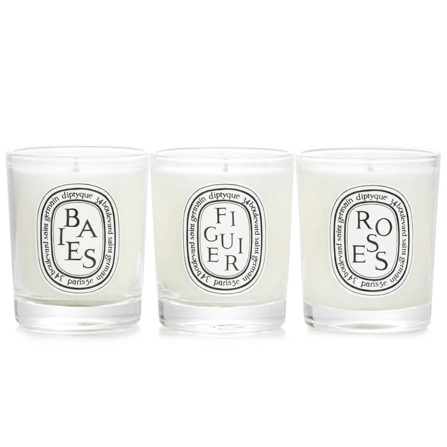 Amazon.com: DIPTYQUE Baies Roses & Figuier Scented Candle 3 Piece