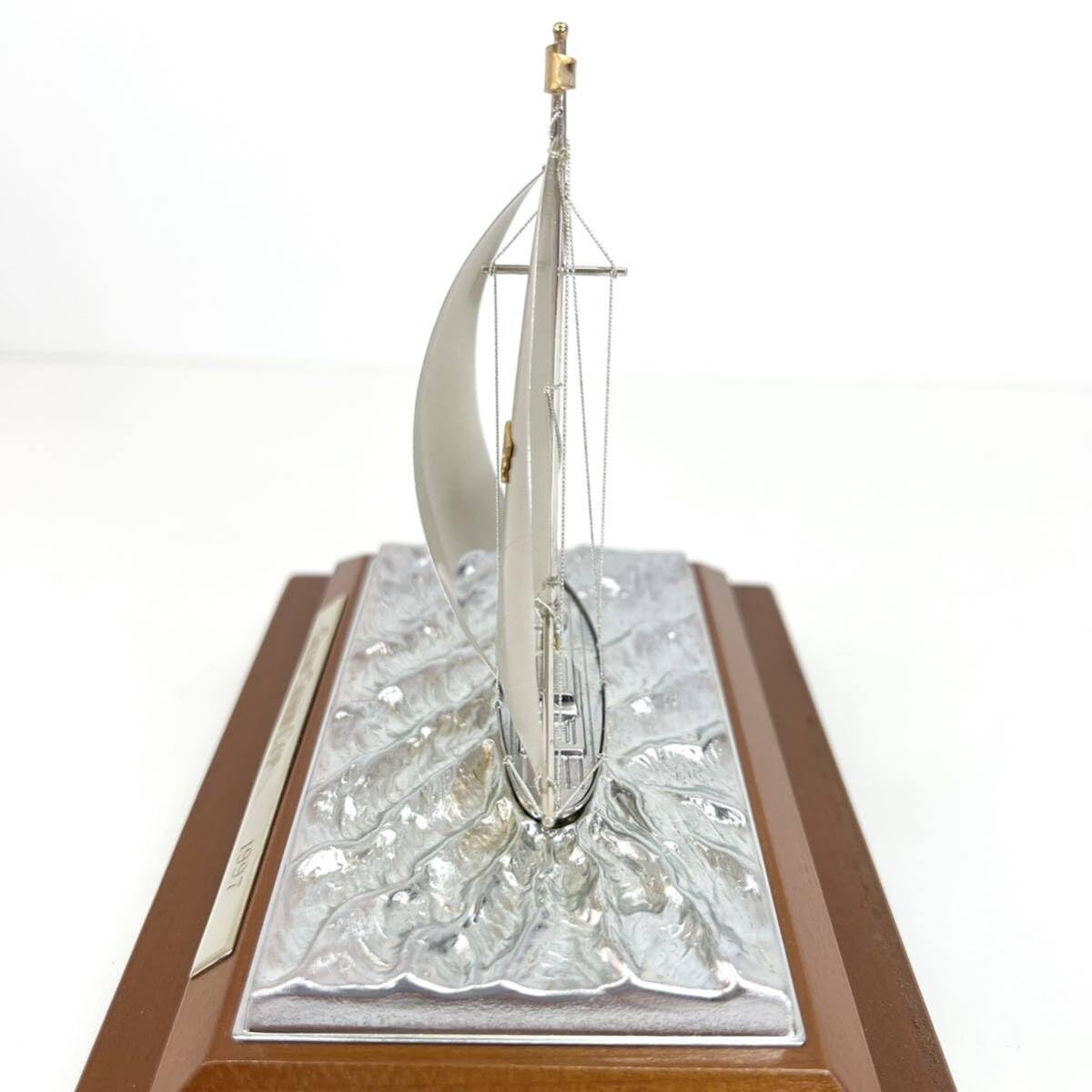 ヨット 置物 刻印 銀製 シルバー モンティホールカップ ヨット模型