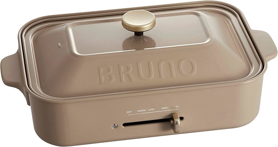 Amazon | BRUNO ブルーノ コンパクトホットプレート 本体 プレート2種